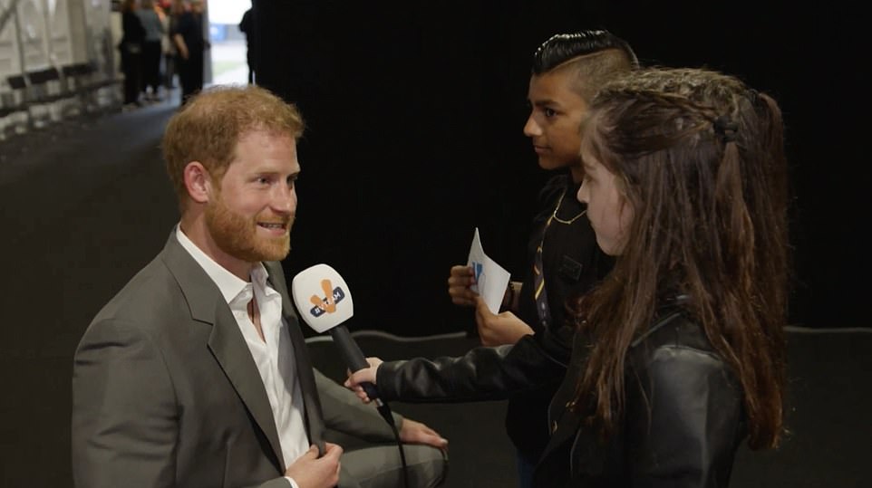 The royal, who is currently at the Invictus Games in The Hague, added he's a 'proud papa' and that little Archie 'loved' videos of wheelchair basketball and rugby that he showed him from the Invictus Games in Sydney in 2018. 'I showed him how some were missing legs and explained that some had invisible injuries, too,' he said. 'Not because he asked, but because I wanted to tell him. Kids understand so much, and to see it through his eyes was amazing because it's so unfiltered and honest.'