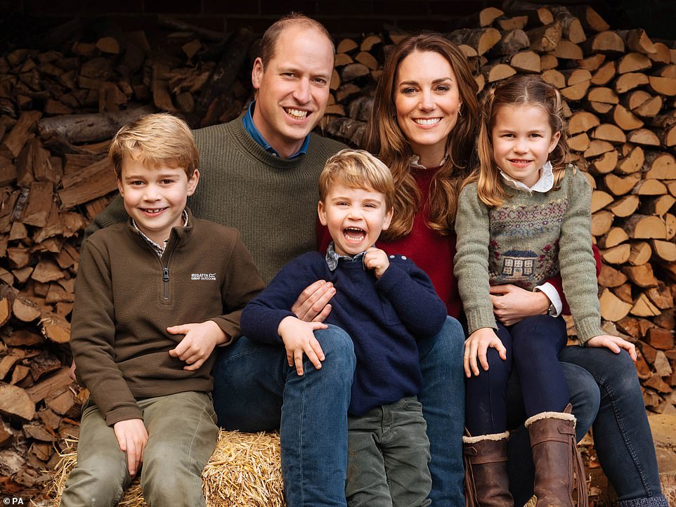 3. PRINCE GEORGE: Future king George (left), born in 2013, is the oldest of the Duke and Duchess of Cambridge's children. The 8-year-old is known to be a fan of helicopters, video games and all things police-related.