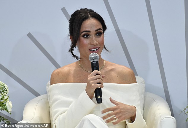 It comes following last month's reports that multi-million-dollar deals with the likes of Harry and Meghan (pictured in New York this month) have coincided with a huge net loss for the subscription streaming service