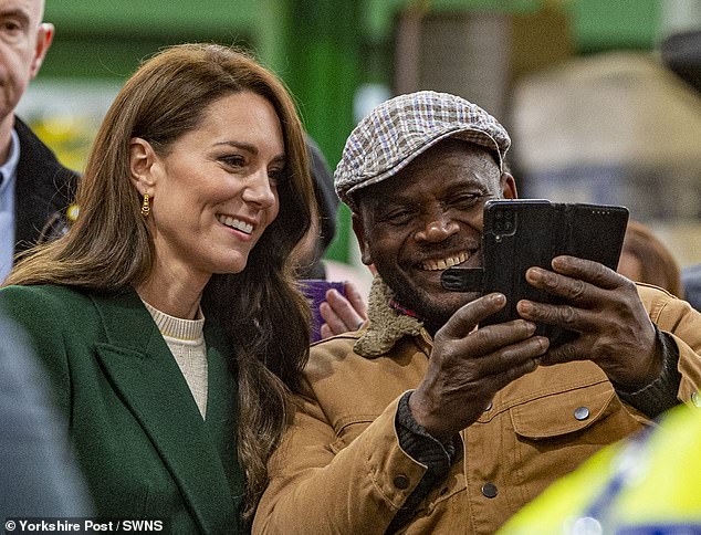 The Princess of Wales visits the Kirkgate Market in Leeds and speaks to members on walkabout in January