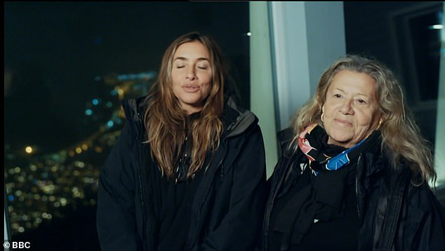 Race: All Saint's Melanie Blatt and her mum Helene came third