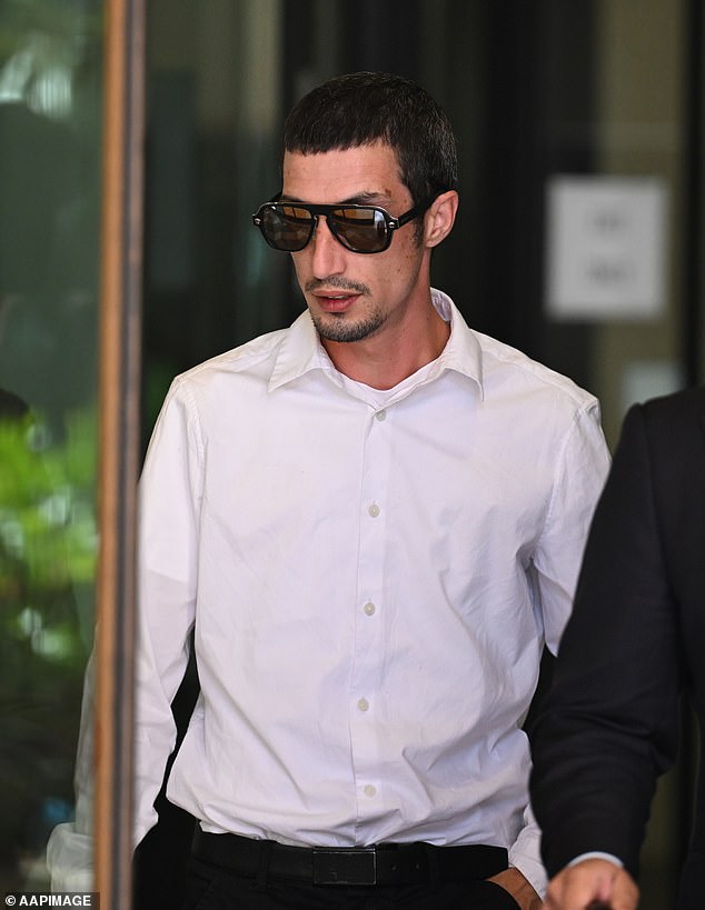 Ryan Marshall is seen outside court on Tuesday