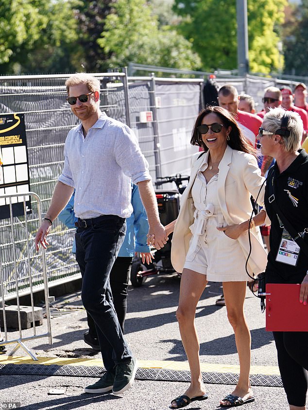 Meghan Markle sported almost a quarter million pounds worth of clothes and jewellery as she headed out at the Invictus Games on Friday