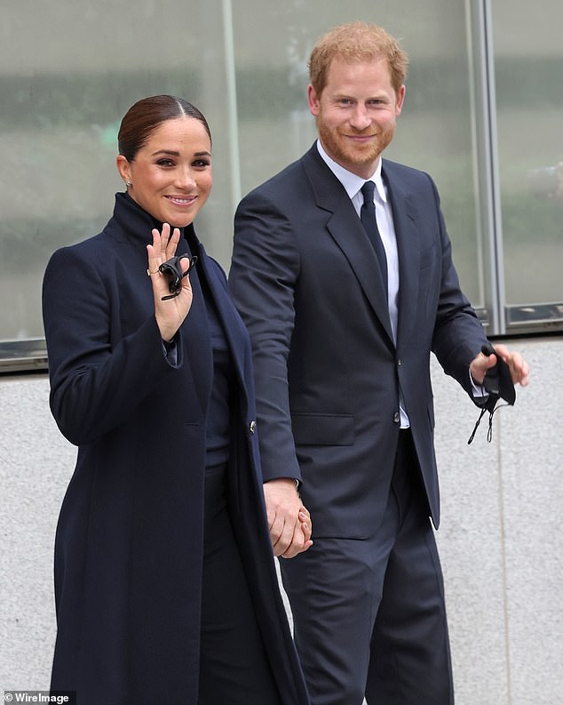 Prince Harry, 37, and Meghan Markle, 40,  have left their young children Archie and Lilibet at home in Los Angeles as they visited New York for a long weekend