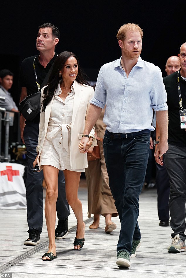 The Duke and Duchess arrive to watch sitting volleyball at the Merkur Spiel-Arena today