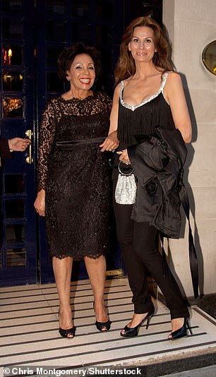 Pictured: Shirley Bassey and Isabell Kristensen at Tramp in 2010