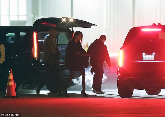 The Duchess pictured as she gets ready to head back home