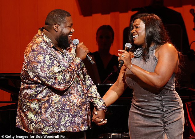 Husband and wife Michael Trotter Jr and Tanya Trotter, of The War and Treaty, sing