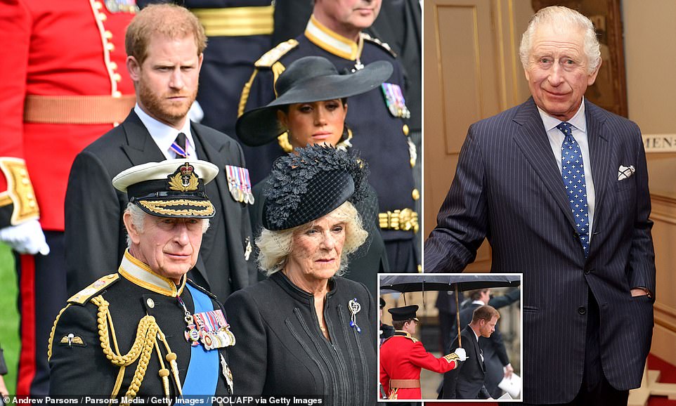 Prince Harry and Meghan Markle have had 'no contact' from Buckingham Palace about an invitation to King Charles' 75th birthday party next week, their spokesperson told MailOnline today. King Charles III is set to celebrate the milestone with a party at Clarence House with his closest friends and family on Tuesday, November 14. The Sunday Times reported that Prince Harry had turned down an invitation to the birthday bash, and will stay in California. But a spokesperson for the Sussexes told MailOnline that the couple had no idea about it.