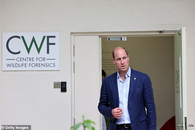 The Prince of Wales visits the Centre for Wildlife Forensics at Lim Chu Kang this morning