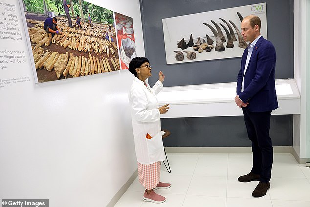 The Prince of Wales visits the Centre for Wildlife Forensics at Lim Chu Kang this morning