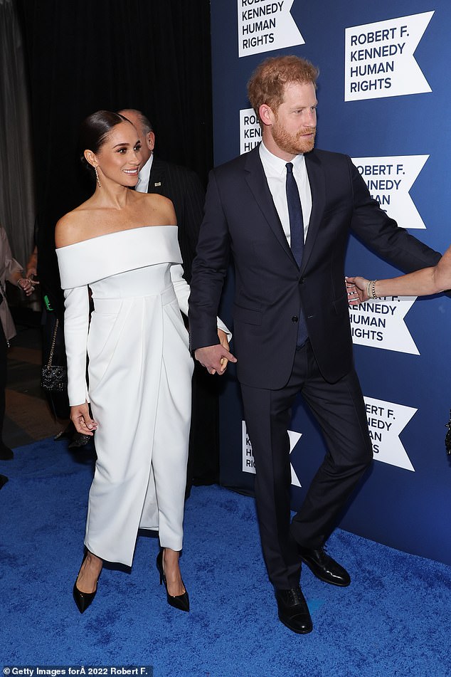 Meghan, Duchess of Sussex and Prince Harry, Duke of Sussex attend the 2022 Robert F. Kennedy Human Rights Ripple of Hope Gala