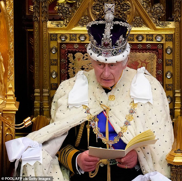 The expert observed that it's a 'very different approach to that of his father, who's in many ways spread himself too thinly as Prince of Wales'. Charles pictured earlier this week