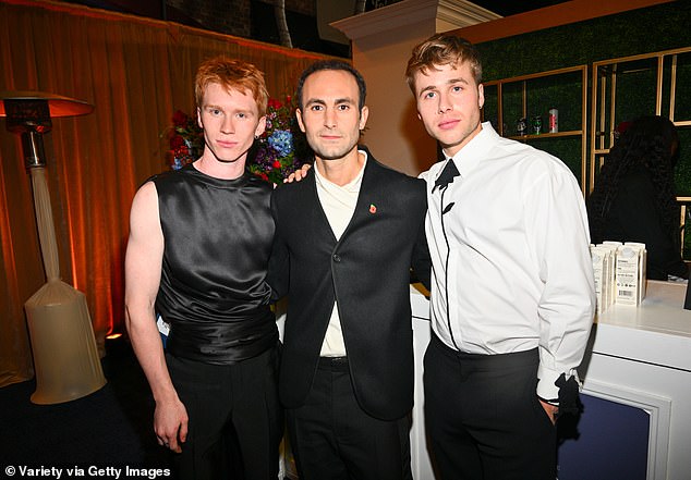 The cool trio: Luther, Khalid and Ed pictured at the screening