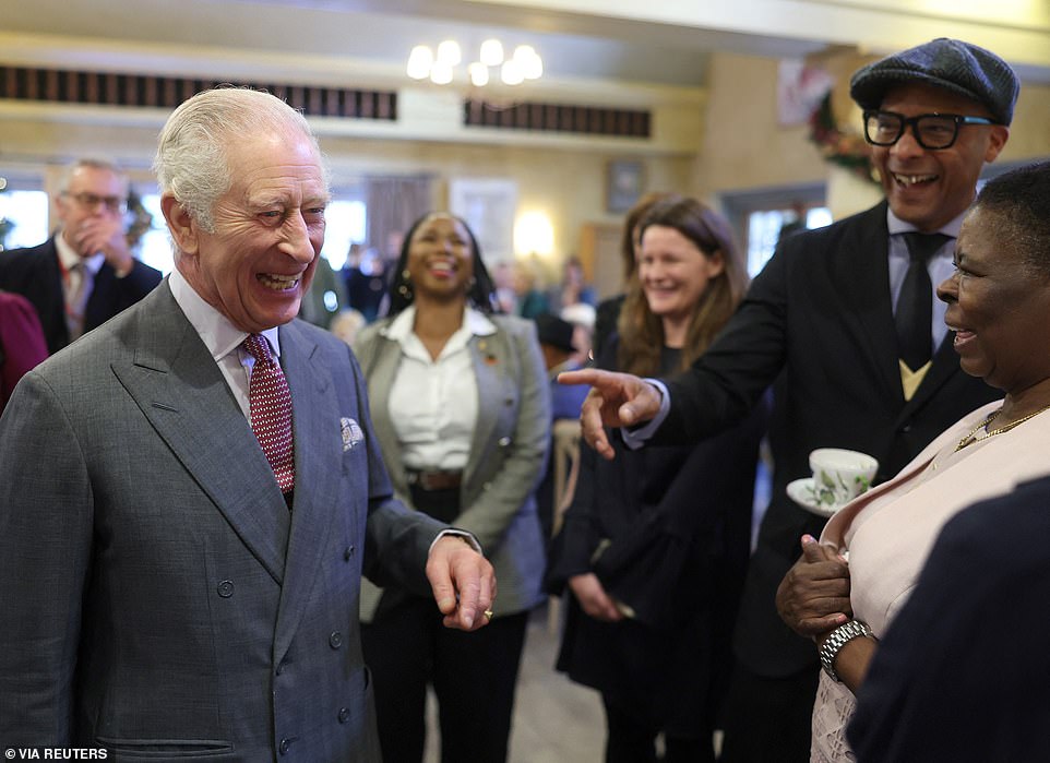 Charles joined a host of people, from community stalwarts nominated by friends and family who were also turning 75 this year, to representatives from organisations marking the same milestone, from the NHS to members of the Windrush generation. Among the famous faces at the event were celebrity chef Raymond Blanc, The Repair Shop host Jay Blades and singer Leee John from the 1980s group Imagination. Charles Philip Arthur George was born on November 14 1948 at Buckingham Palace. After his birth - the first at the royal residence since 1886 - his father the late Duke of Edinburgh drove to Caxton Hall to register the event. Read the full story: https://www.dailymail.co.uk/news/article-12746593/Prince-Harry-call-King-75th-birthday-today-Coronation-Food-Project.html?ito=msngallery