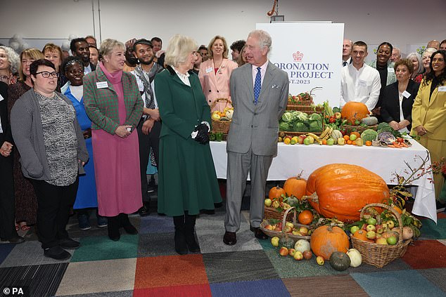 There was no escaping a rendition of Happy Birthday either, with Queen Camilla enthusiastically joining in