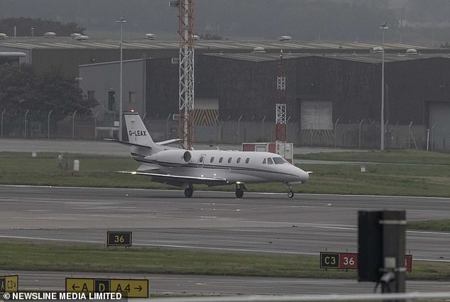 Prince Harry's private jet, where he learned the Queen had died from Meghan and the BBC