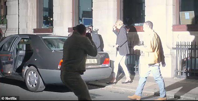 The Crown has recreated Princess Diana and Dodi Fayed's final moments before their fatal car crash in Paris. Elizabeth Debicki as Diana and Khalid Abdalla as Dodi are seen in the daunting scene