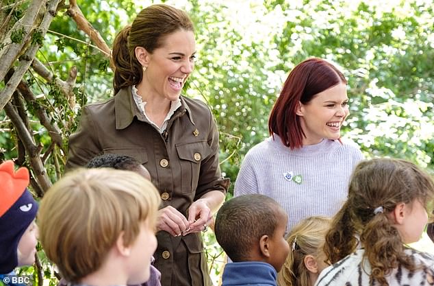 Scobie added that Kate also 'often stumbles on her words' when speaking publicly and that she 'didn't want to make' her widely praised Blue Peter performance in June 2019 (pictured)