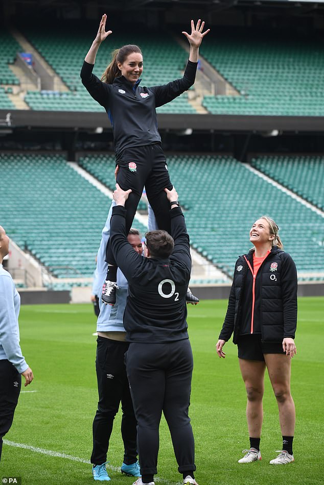 After Prince Harry stepped down as a senior working royal, Kate took over his role as the royal patron of Rugby Football League