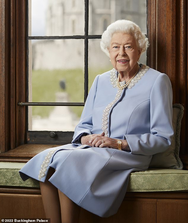 An official portrait of Her Majesty Queen Elizabeth II released for her Platinum Jubilee on June 1, 2022