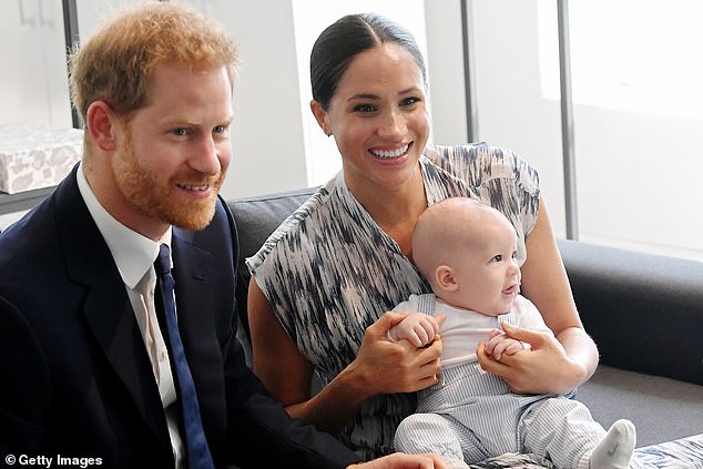 During their interview with Oprah, the couple (seen with baby Archie in 2019) sparked a frenzy of speculation when they said an unnamed royal voiced 'concern' over their baby's skin color