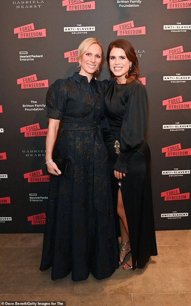 The royal cousins looked elegant in their floor-length black frocks as they arrived at the Winter Gala