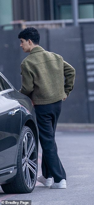 Omid Scobie arriving at ITV studios in London