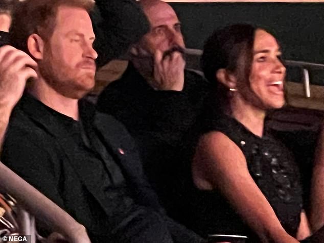 Harry and Meghan came under fire for reportedly using a private jet to fly out to Las Vegas to watch a Katy Perry gig (pictured)