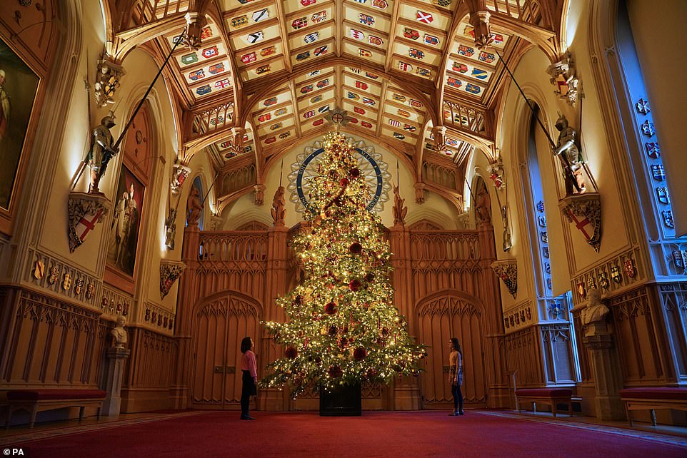 And the celebratory atmosphere can also be felt in the Waterloo Chamber, where a huge dining table is decorated with statement pieces, including trays of golden pears and fruits. However, it will tough for the family to start getting into the Christmas spirit amid an ongoing race row following the release of Omid Scobie 's book Endgame this week.