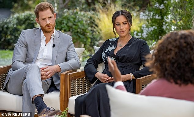 Meghan tearfully revealed to Oprah Winfrey during a bombshell interview in 2021 about having 'suicidal thoughts' when she was five months pregnant due to the stress of royal life