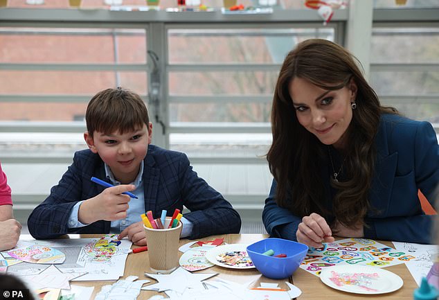 Kate met with Tony Hudgell, nine, a young boy who lost his legs after being abused by his birth parents