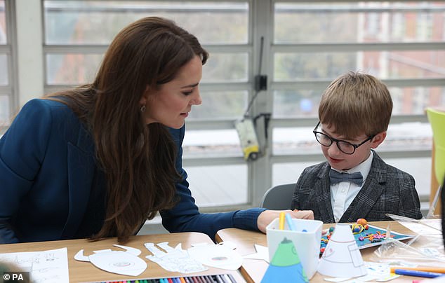 The Princess of Wales during a visit to officially open the Evelina London Children's Day Surgery Unit at London's Guy's and St Thomas' Hospital