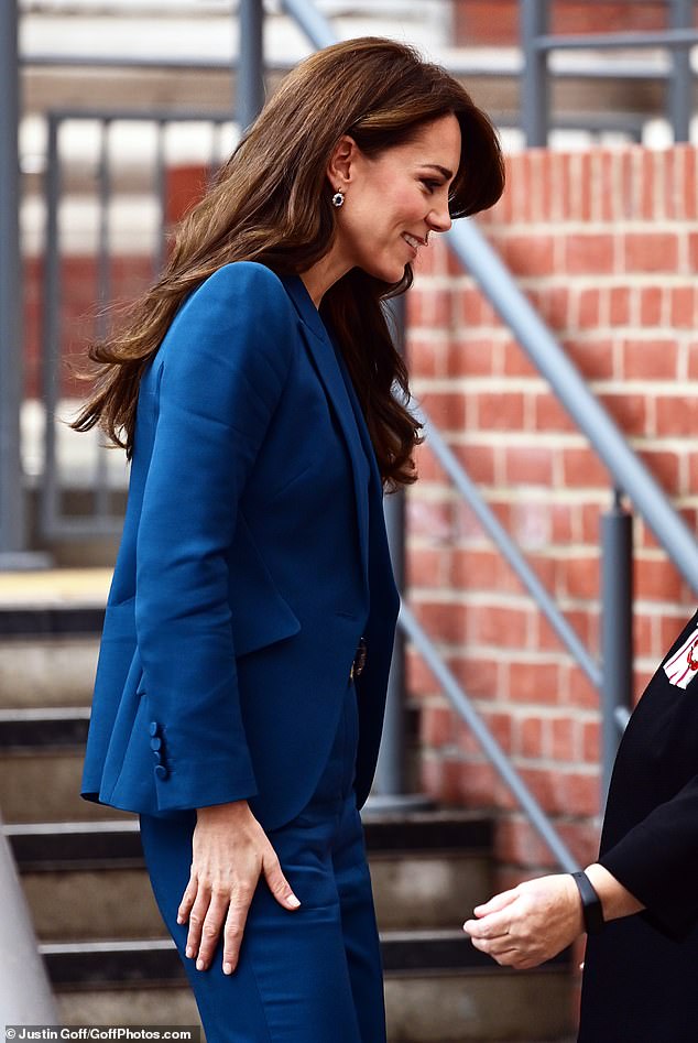 The Princess of Wales opted for Sarah Burton suit today as she headed into the hospital in south London