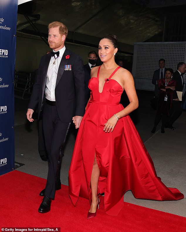 The Sunday Times reported that the Duke wanted to invite Harry and Meghan (pictured in New York City last month) but eventually decided against it as he feared the tension it would cause with the other Royals who have been invited - including the King and Queen