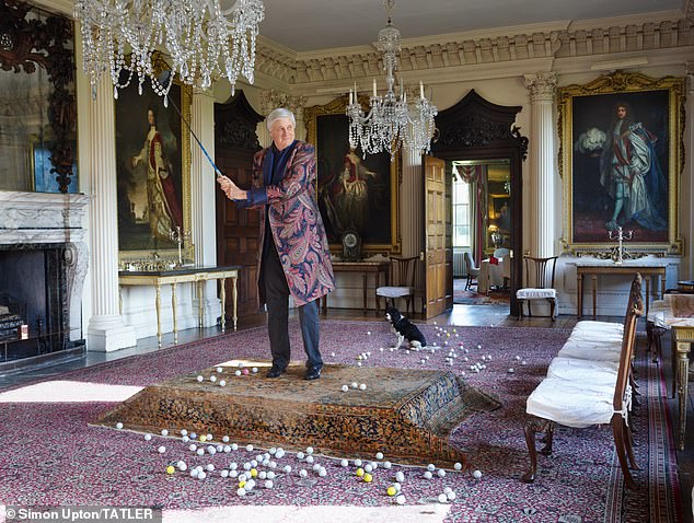 In a new interview with Tatler to promote his book, Harry (pictured) said he is 'very much enjoying running the show' at Badminton but admitted: 'I'm not quite as knowledgeable about the house, perhaps, as I should be'