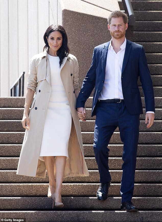 Prince Harry, Duke of Sussex and Meghan, Duchess of Sussex meet and greet the public at the Sydney Opera House on 16 October 2018 in Sydney, Australia