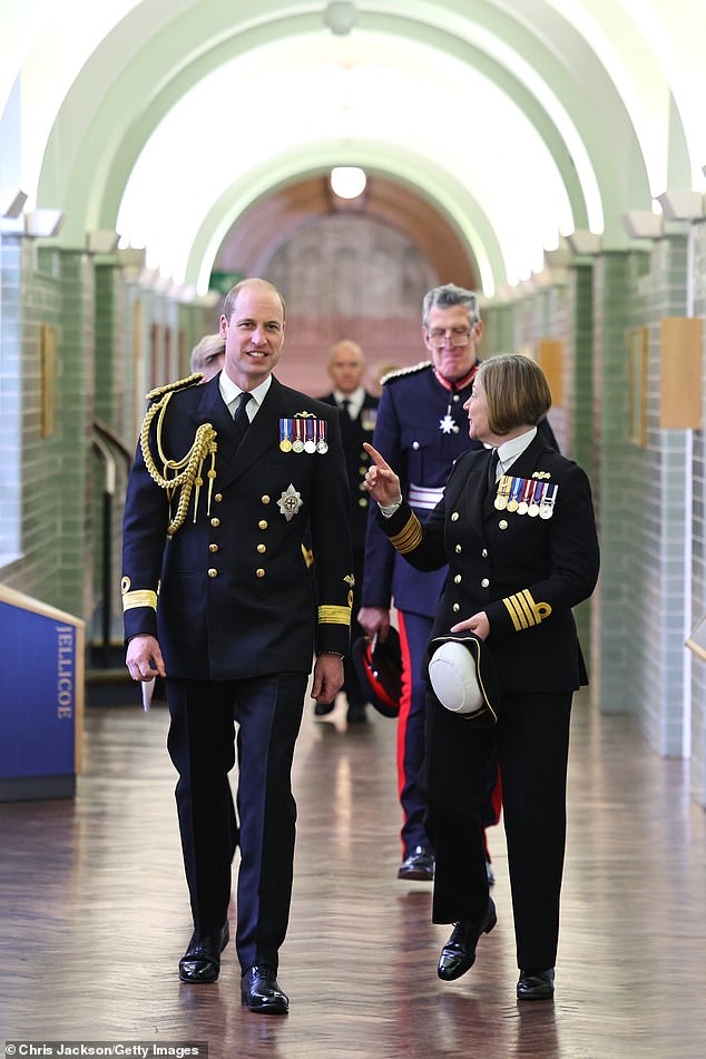 The Prince of Wales visited the Dartmouth site on behalf of his father King Charles