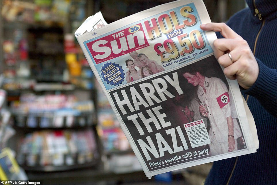 Harry made headlines in January 2008 when The Sun newspaper published a photo of him dressed up as a member of the Afrika Korps