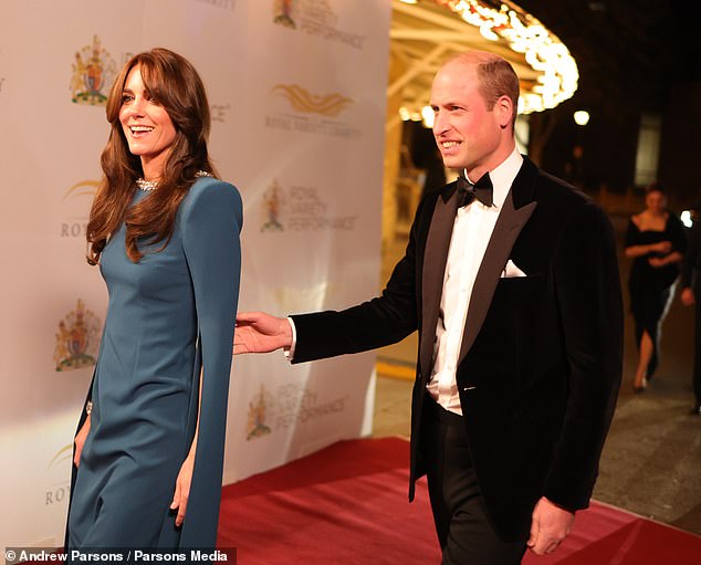 The Prince and Princess of Wales beamed as they arrived at the venue