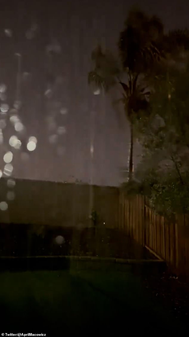 A Oxnard resident shares footage of the heavy rains striking the area this morning