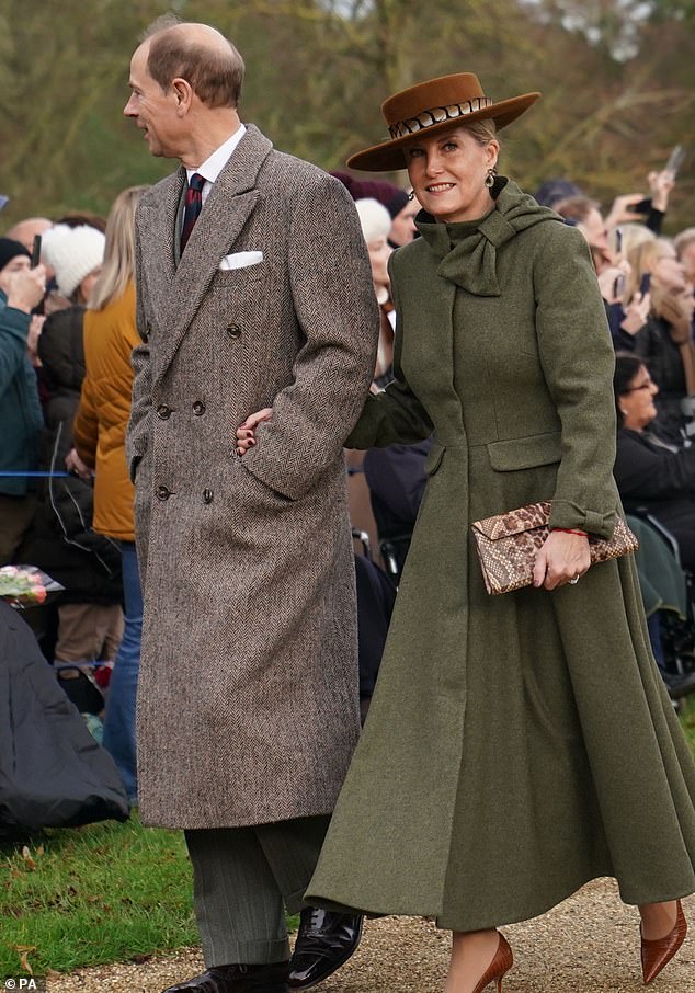 The Duke and Duchess of Edinburgh joined the rest of their family at church this morning