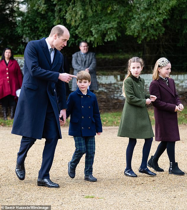 The second cousins, who are close in age, walked together into the church