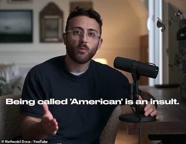 YouTuber Nathanial Drew made a video about his hypothesis that British people 'look down on Americans' that consisted of interviewing passerby on the streets of London