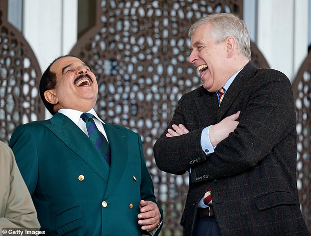 King Hamad bin Isa Al Khalifa of Bahrain and Prince Andrew, Duke of York attend the the Royal Windsor Horse Show in 2017