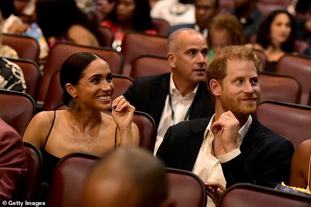 Meghan and Harry - who stepped down from royal duties four years ago - also stood with prime minister and his wife Juliet at the premiere