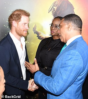 Harry chatting with Andrew