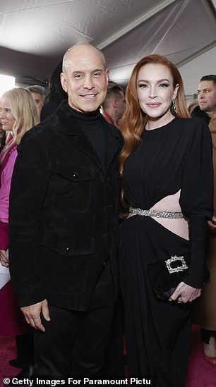 Brian Robbins with Lindsay Lohan on January 8