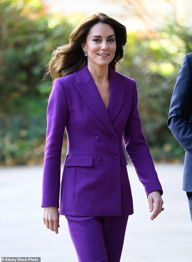 It comes at a challenging time for the Royals, as Kate continues to recover from her abdominal surgery at The London Clinic after she was admitted on Tuesday last week, with King Charles also undergoing surgery for an enlarged prostate on Friday (File Photo)