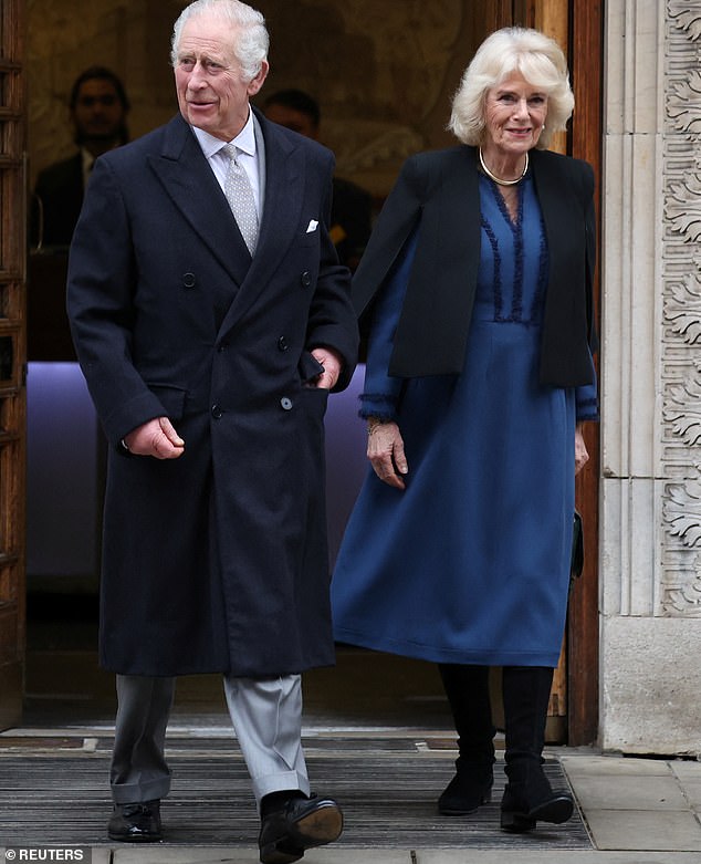 The 75-year-old monarch left the London Clinic last monday with Queen Camilla by his side